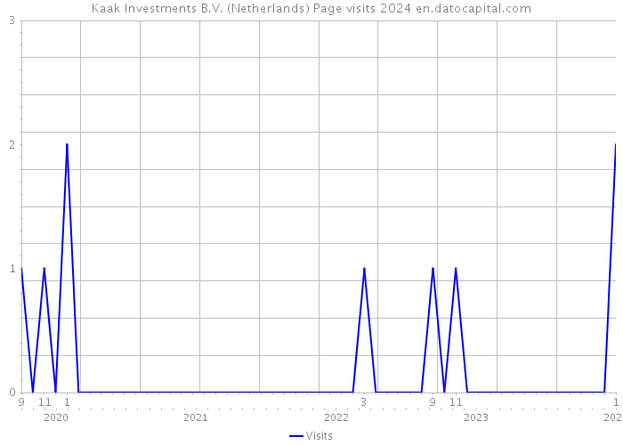 Kaak Investments B.V. (Netherlands) Page visits 2024 