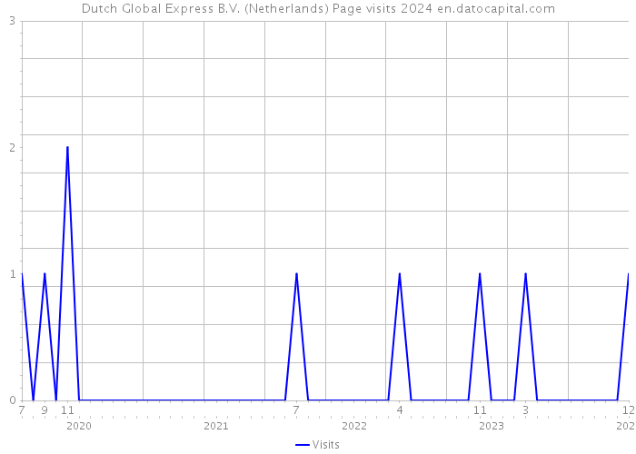 Dutch Global Express B.V. (Netherlands) Page visits 2024 