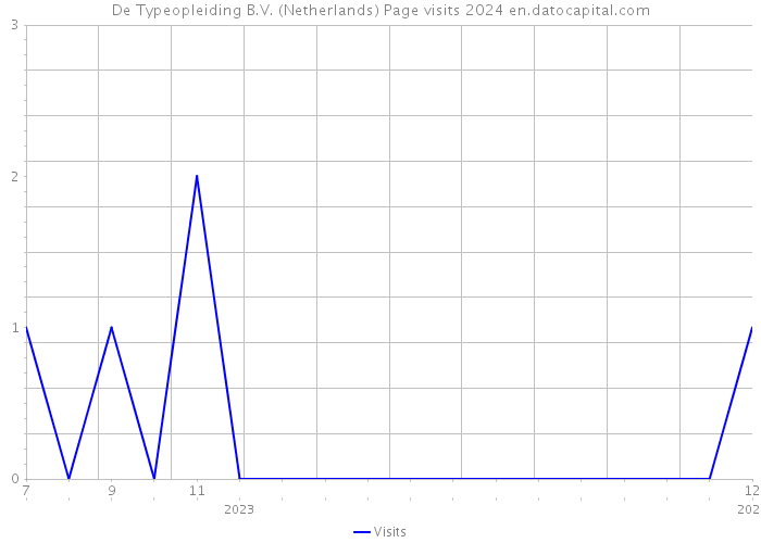 De Typeopleiding B.V. (Netherlands) Page visits 2024 