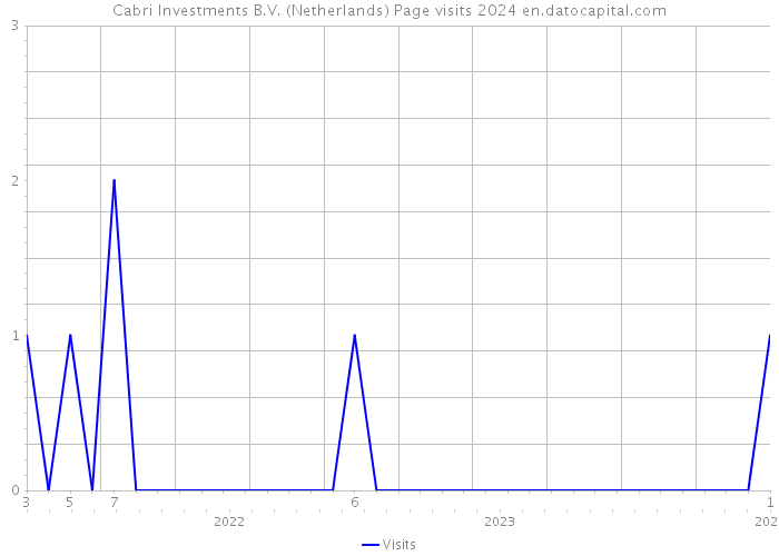Cabri Investments B.V. (Netherlands) Page visits 2024 