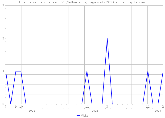 Hoendervangers Beheer B.V. (Netherlands) Page visits 2024 