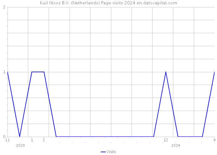 Kuil Nicos B.V. (Netherlands) Page visits 2024 