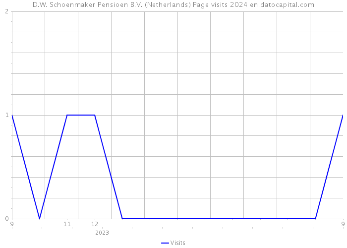 D.W. Schoenmaker Pensioen B.V. (Netherlands) Page visits 2024 