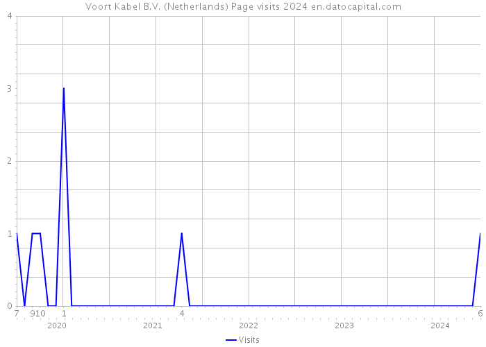 Voort Kabel B.V. (Netherlands) Page visits 2024 