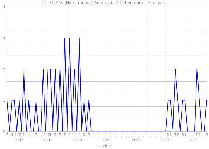 INTEC B.V. (Netherlands) Page visits 2024 