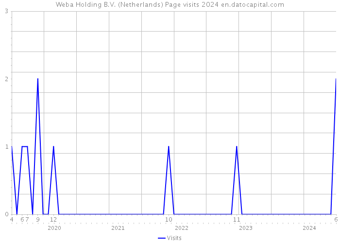 Weba Holding B.V. (Netherlands) Page visits 2024 