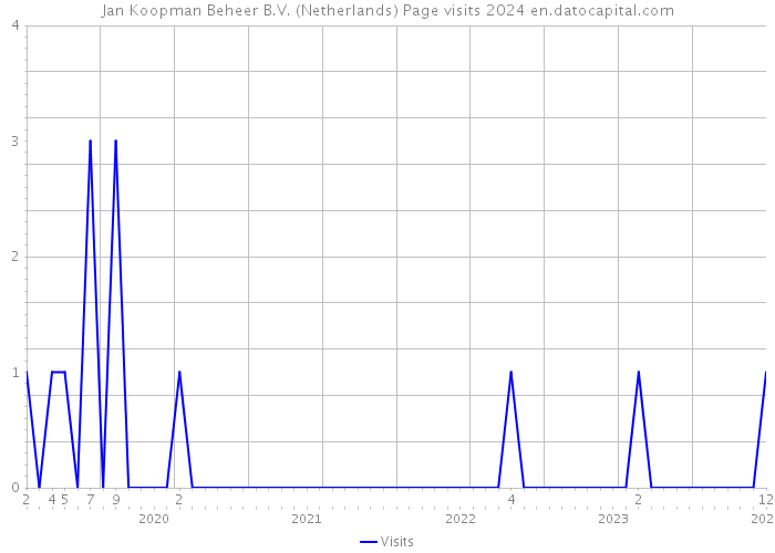 Jan Koopman Beheer B.V. (Netherlands) Page visits 2024 