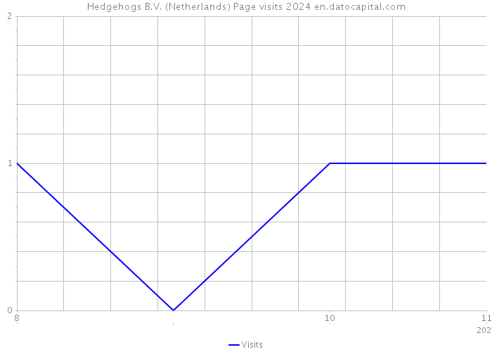 Hedgehogs B.V. (Netherlands) Page visits 2024 