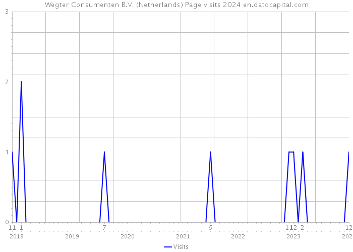 Wegter Consumenten B.V. (Netherlands) Page visits 2024 