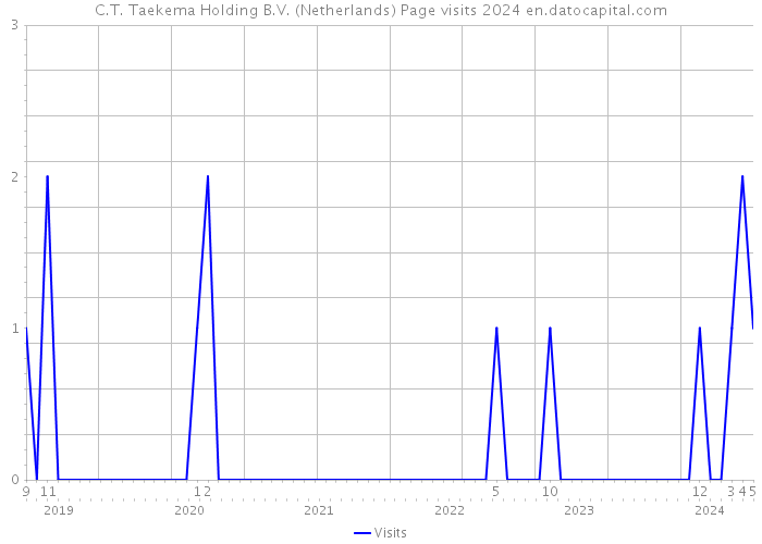 C.T. Taekema Holding B.V. (Netherlands) Page visits 2024 