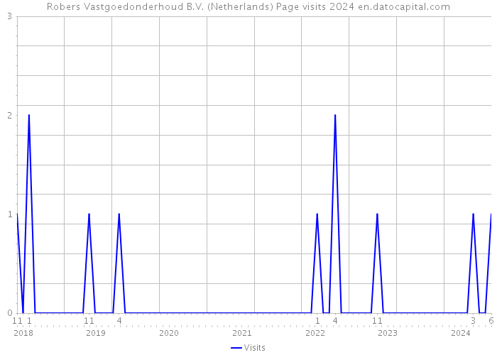 Robers Vastgoedonderhoud B.V. (Netherlands) Page visits 2024 