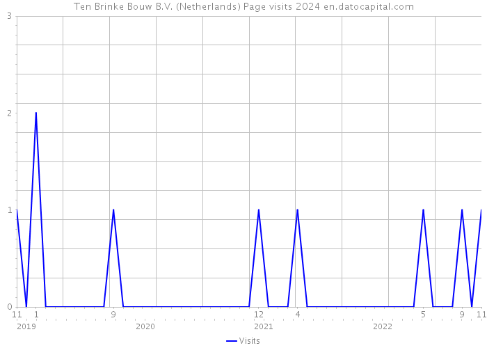 Ten Brinke Bouw B.V. (Netherlands) Page visits 2024 
