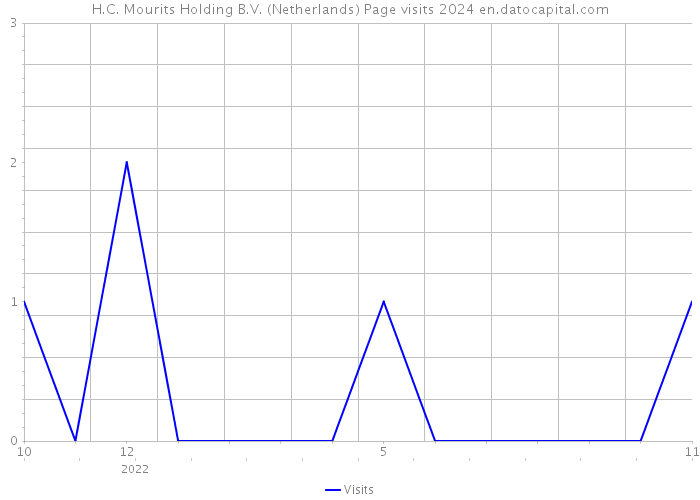 H.C. Mourits Holding B.V. (Netherlands) Page visits 2024 