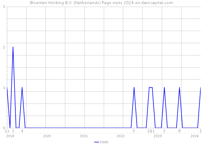 Bloemen Holding B.V. (Netherlands) Page visits 2024 