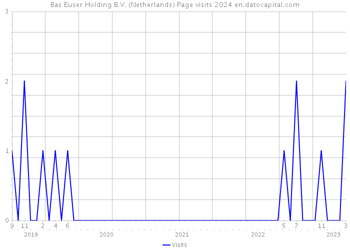 Bas Euser Holding B.V. (Netherlands) Page visits 2024 