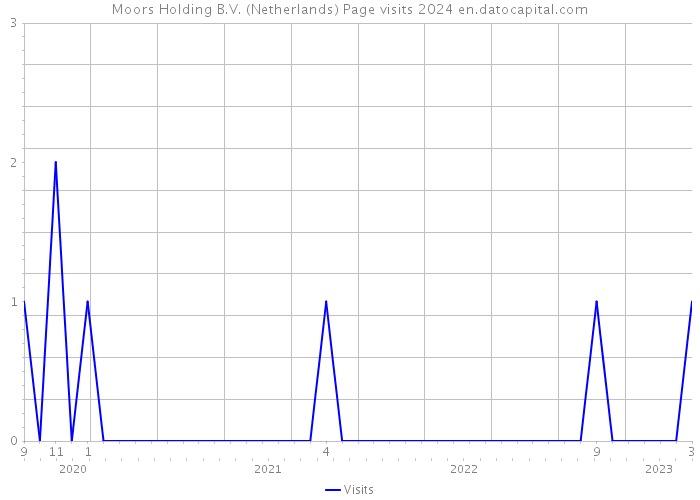 Moors Holding B.V. (Netherlands) Page visits 2024 