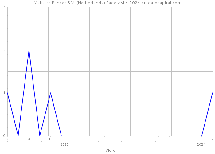 Makatra Beheer B.V. (Netherlands) Page visits 2024 