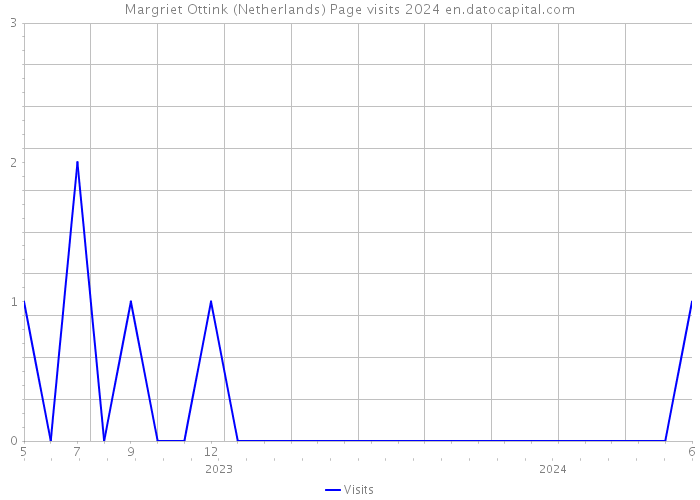Margriet Ottink (Netherlands) Page visits 2024 