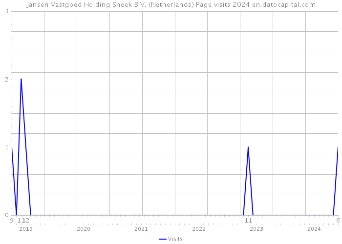 Jansen Vastgoed Holding Sneek B.V. (Netherlands) Page visits 2024 