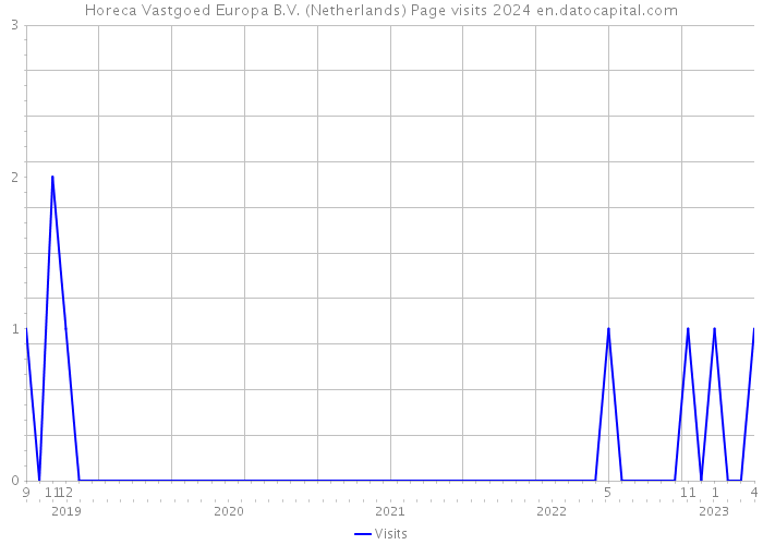 Horeca Vastgoed Europa B.V. (Netherlands) Page visits 2024 