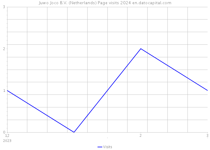 Juwo Joco B.V. (Netherlands) Page visits 2024 