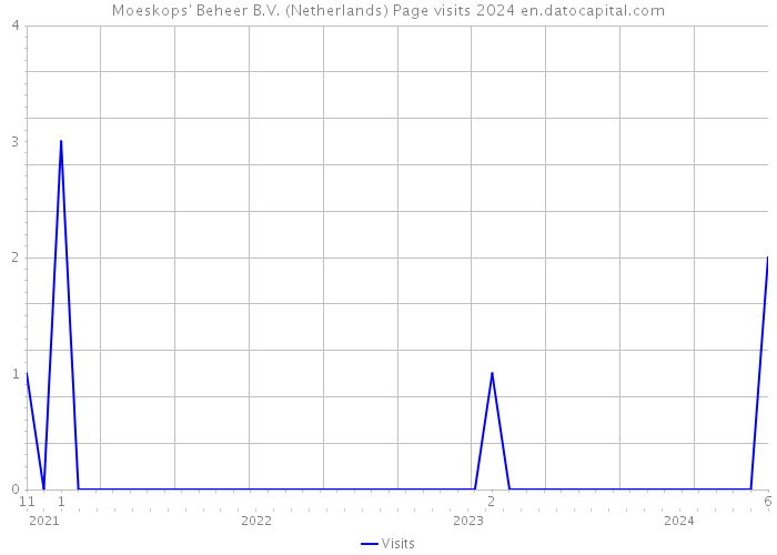 Moeskops' Beheer B.V. (Netherlands) Page visits 2024 