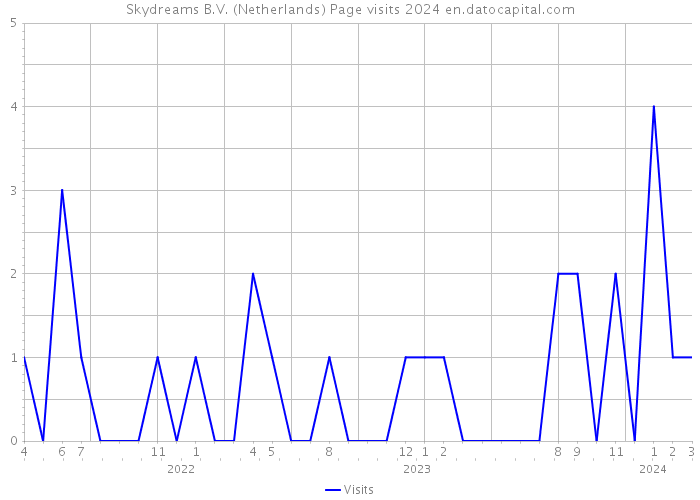 Skydreams B.V. (Netherlands) Page visits 2024 