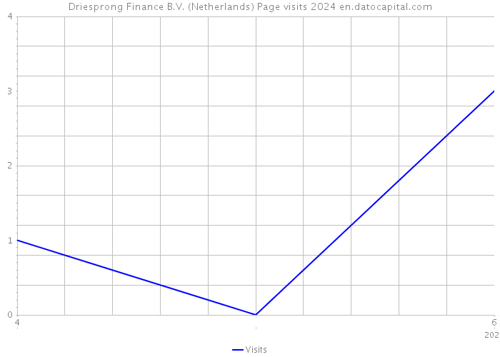 Driesprong Finance B.V. (Netherlands) Page visits 2024 