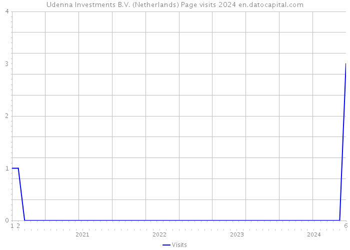 Udenna Investments B.V. (Netherlands) Page visits 2024 