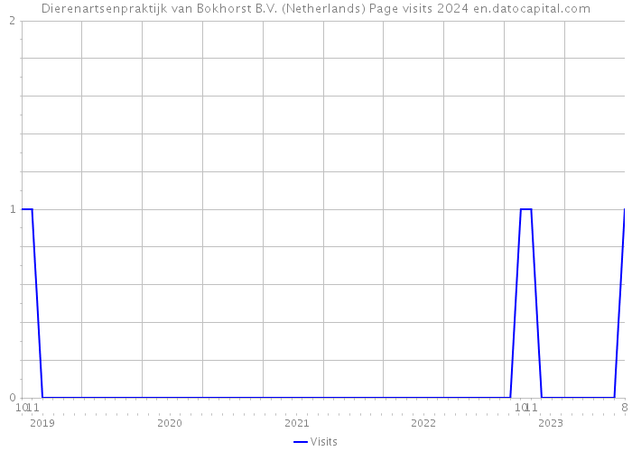 Dierenartsenpraktijk van Bokhorst B.V. (Netherlands) Page visits 2024 