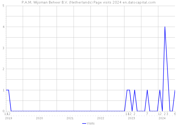 P.A.M. Wijsman Beheer B.V. (Netherlands) Page visits 2024 