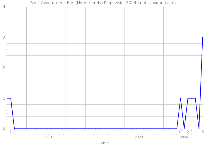 Pyxis Accountants B.V. (Netherlands) Page visits 2024 