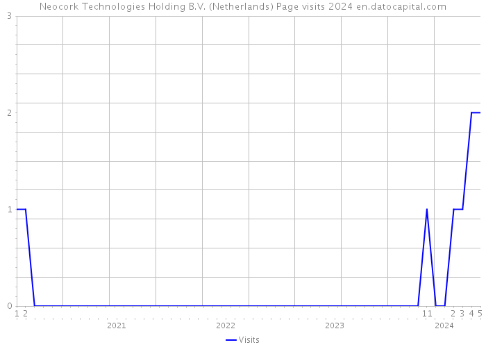 Neocork Technologies Holding B.V. (Netherlands) Page visits 2024 