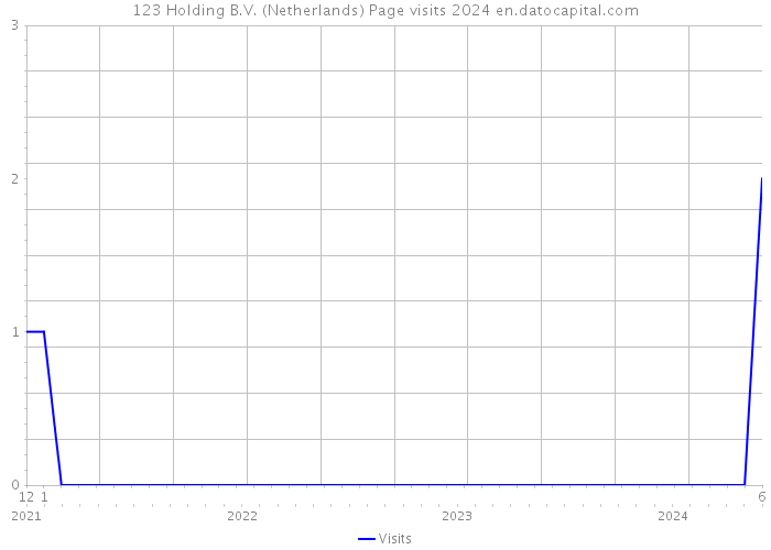 123 Holding B.V. (Netherlands) Page visits 2024 