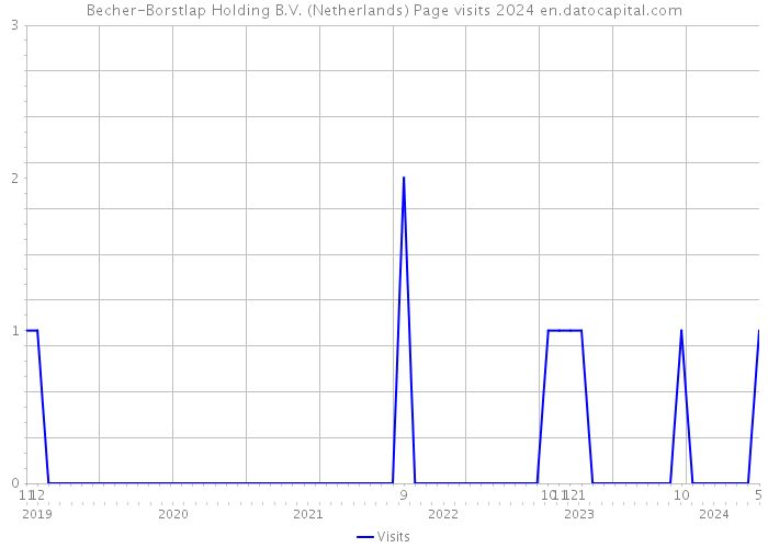 Becher-Borstlap Holding B.V. (Netherlands) Page visits 2024 
