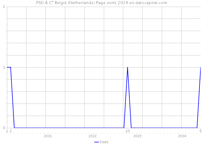 PSD & C° België (Netherlands) Page visits 2024 