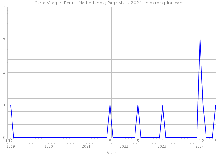 Carla Veeger-Peute (Netherlands) Page visits 2024 