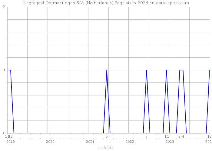 Nagtegaal Ontmoetingen B.V. (Netherlands) Page visits 2024 