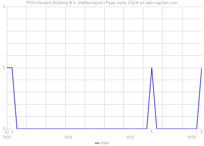 PVO Vleuten Holding B.V. (Netherlands) Page visits 2024 