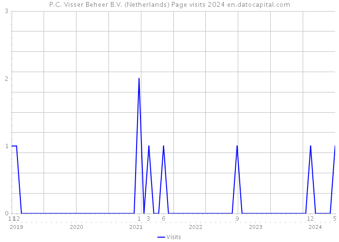 P.C. Visser Beheer B.V. (Netherlands) Page visits 2024 