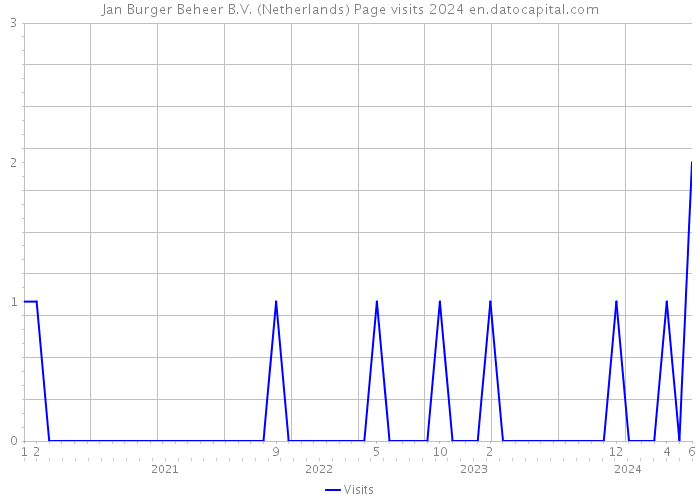 Jan Burger Beheer B.V. (Netherlands) Page visits 2024 