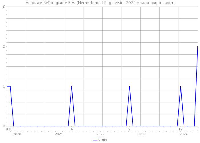 Valouwe Reïntegratie B.V. (Netherlands) Page visits 2024 