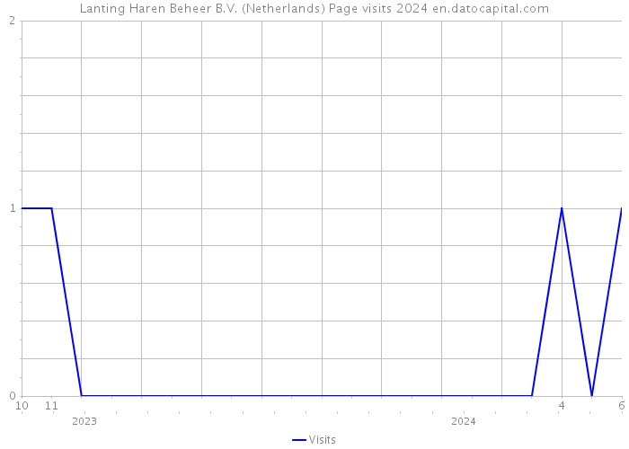 Lanting Haren Beheer B.V. (Netherlands) Page visits 2024 