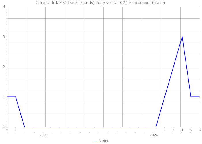 Coro Unltd. B.V. (Netherlands) Page visits 2024 