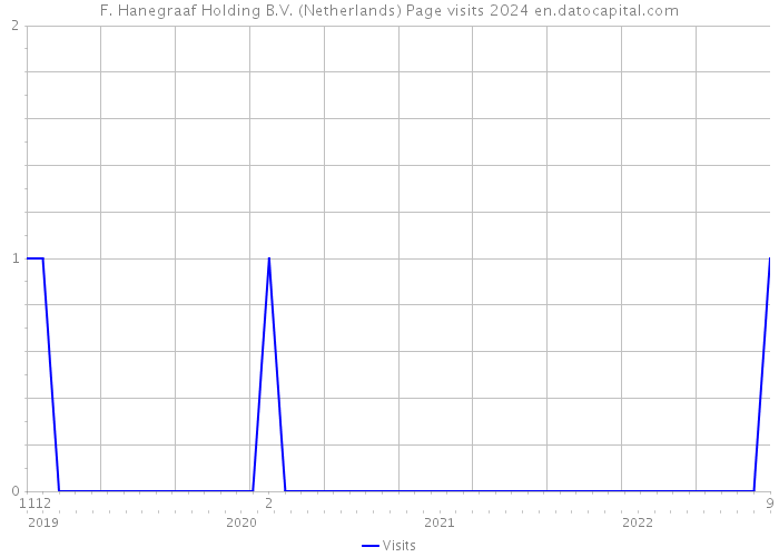 F. Hanegraaf Holding B.V. (Netherlands) Page visits 2024 