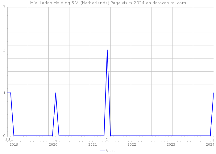 H.V. Ladan Holding B.V. (Netherlands) Page visits 2024 