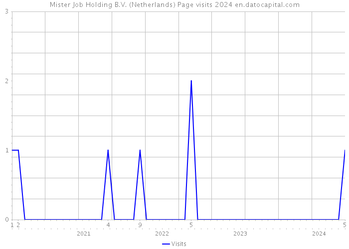 Mister Job Holding B.V. (Netherlands) Page visits 2024 