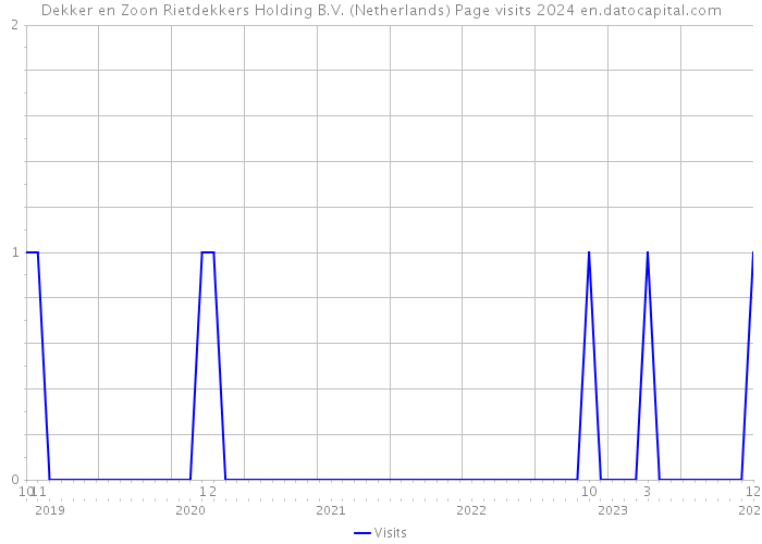 Dekker en Zoon Rietdekkers Holding B.V. (Netherlands) Page visits 2024 