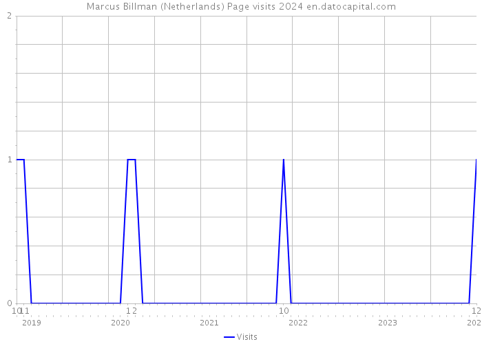Marcus Billman (Netherlands) Page visits 2024 