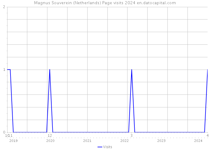 Magnus Souverein (Netherlands) Page visits 2024 